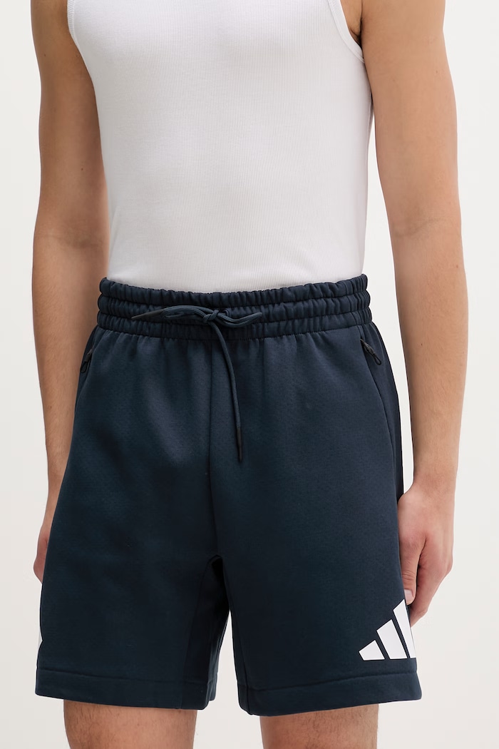 adidas pantaloni scurți Z.N.E tricotaj bleumarin JW4742