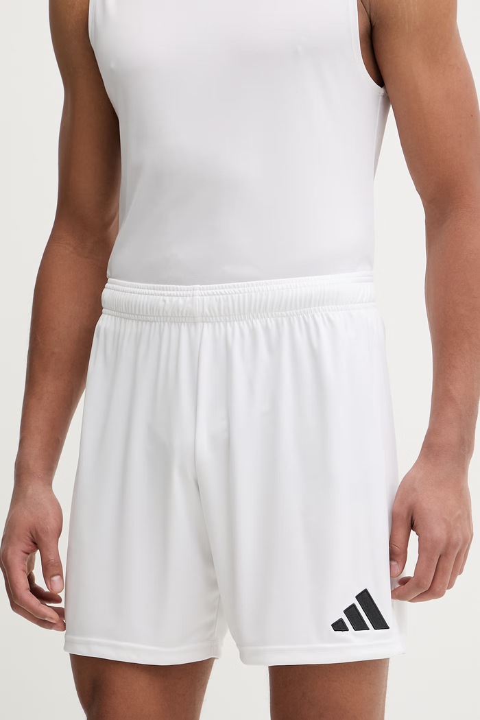 Kratke hlače za vadbo adidas Performance Entrada26 Pletenina bela JZ2516