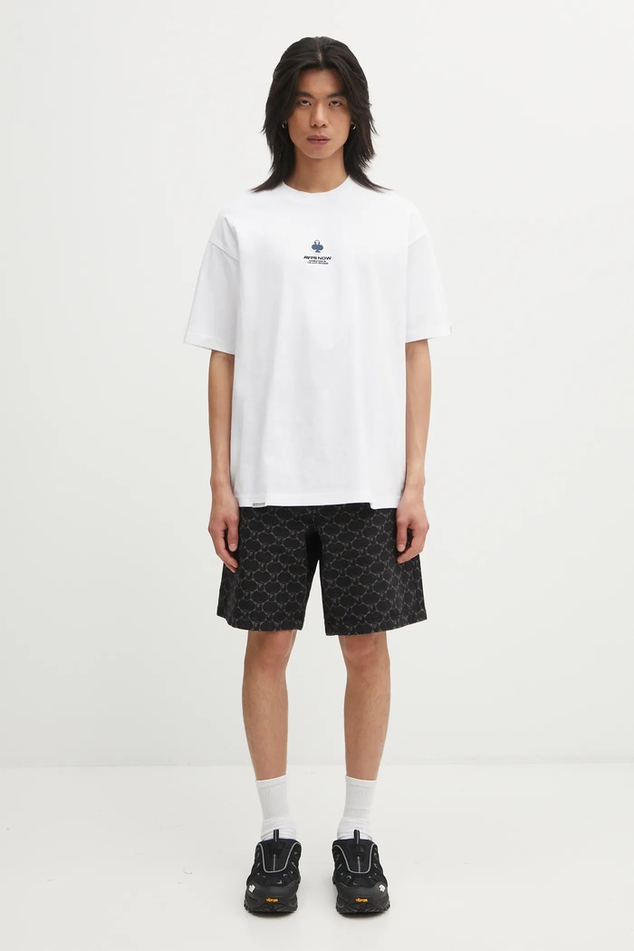A Bathing Ape denim shorts College Monogram 1L30151302