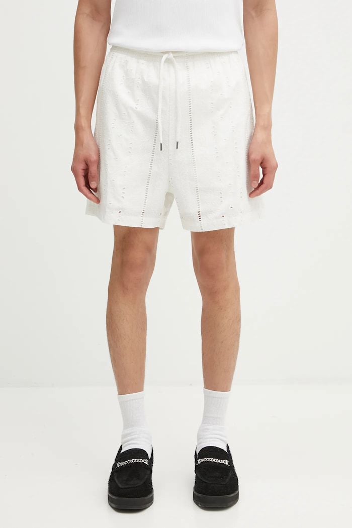 A Bathing Ape cotton shorts Embroidery fabric white 1L30153307