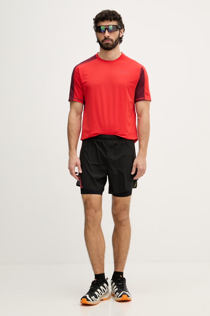 La Sportiva pantaloni scurți de trekking pentru bărbați Flow ZARS040 negru SS26
