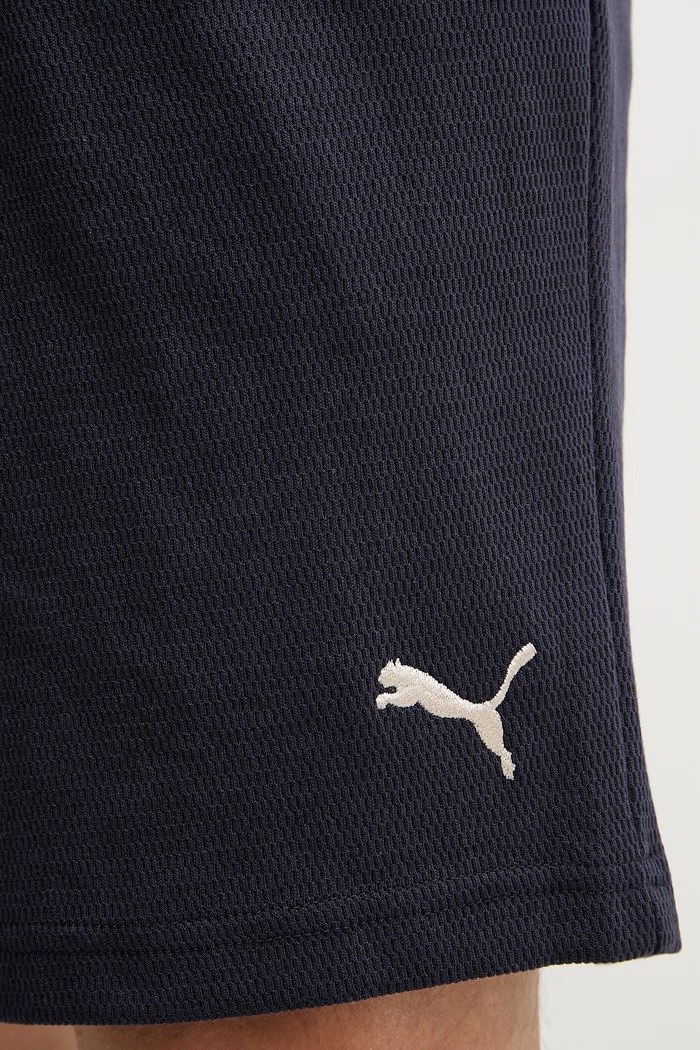 Puma pantaloni scurți de trening pentru bărbați, cu bumbac Essential Elevated bleumarin 692021