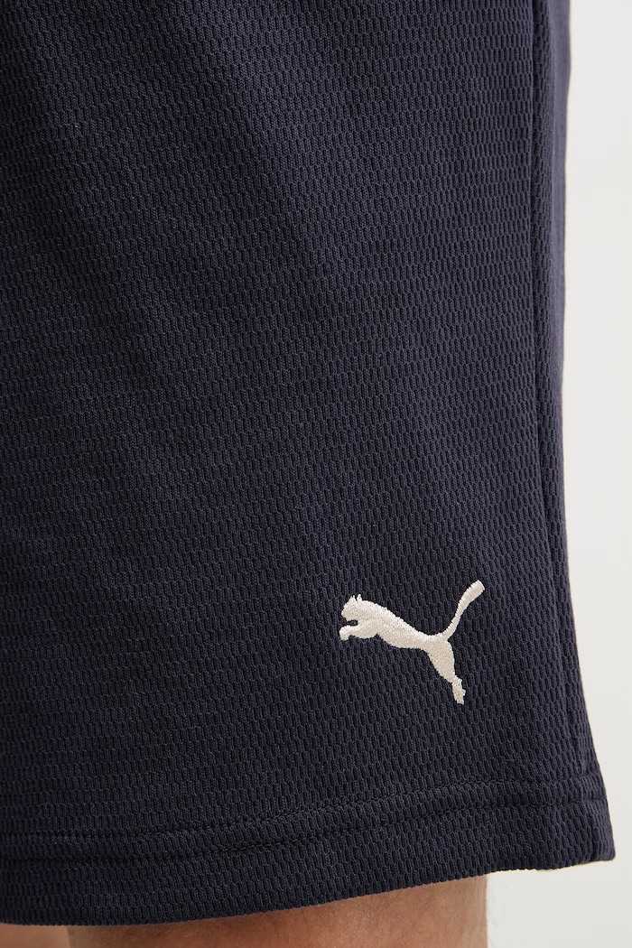 Puma pantaloni scurți de trening pentru bărbați, cu bumbac Essential Elevated bleumarin 692021