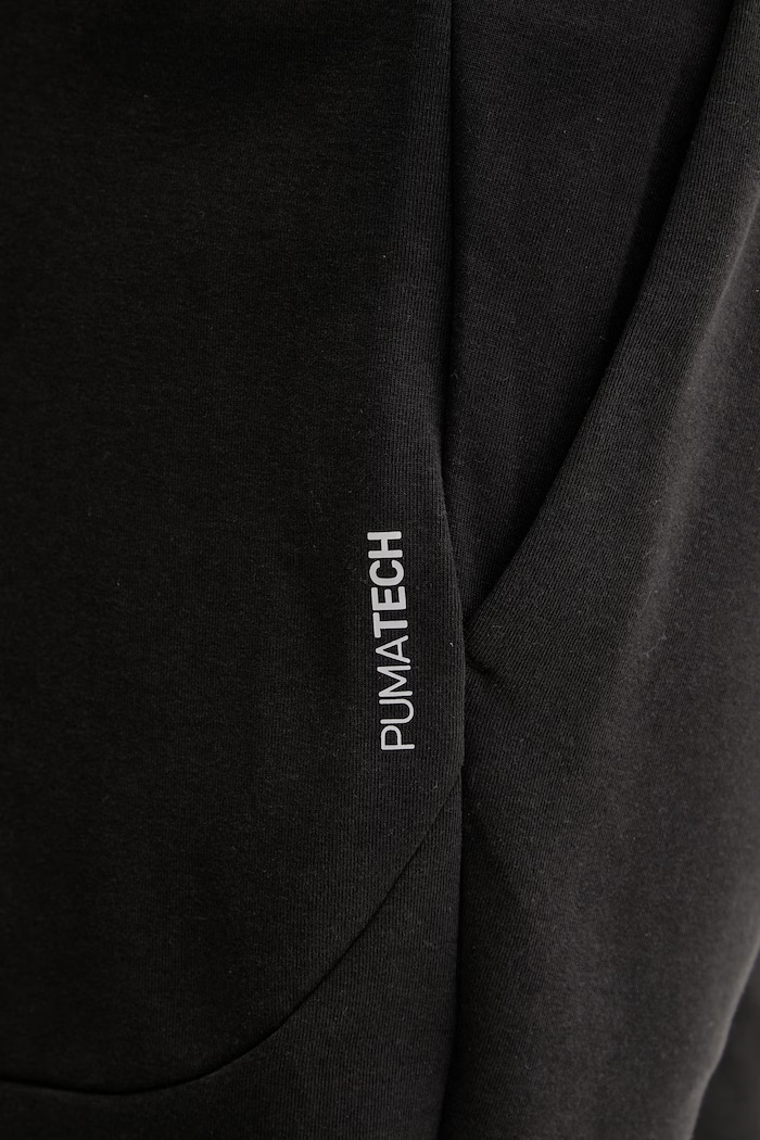 Puma teplákové šortky pánske s bavlnou Pumatech čierna 692182