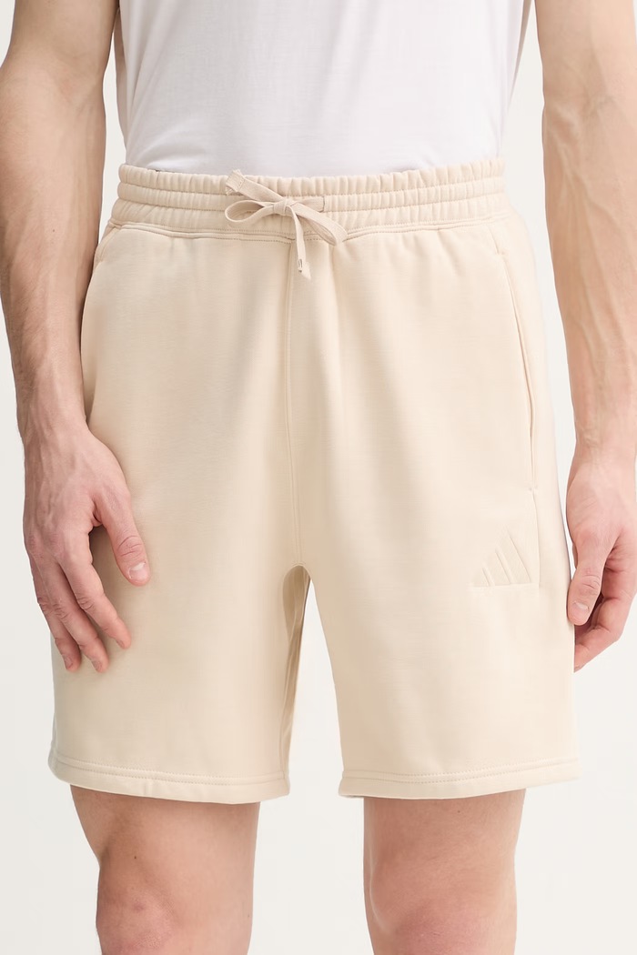 Къс панталон adidas трикотаж бежов KC3164