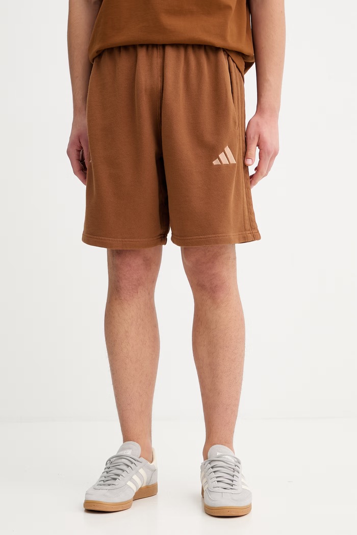 adidas szorty bawełniane bawełna brązowy KE5995