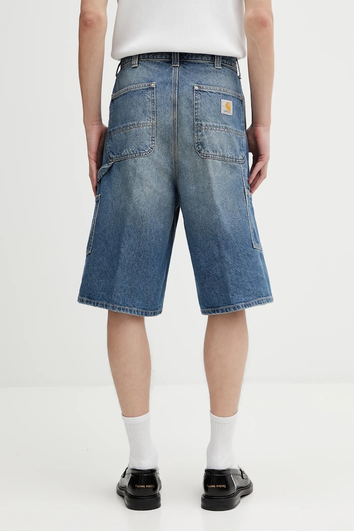 Одяг Джинсові шорти Carhartt WIP OG Aden Double Knee Short I036272.01B7 блакитний