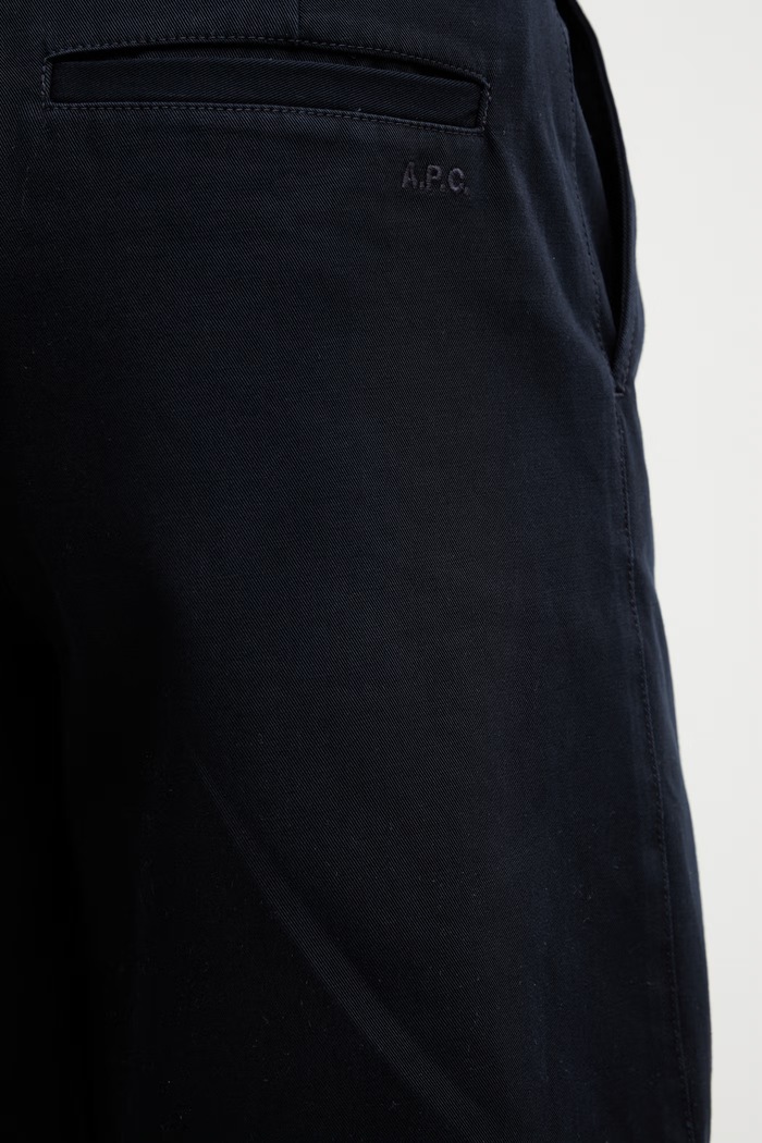 A.P.C. shorts cotton men's navy COHNZ.H10020