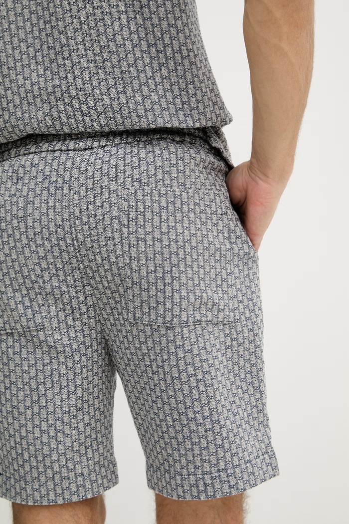Mos Mosh pantaloni scurți pentru bărbați, din bumbac Floyd bleumarin 509470