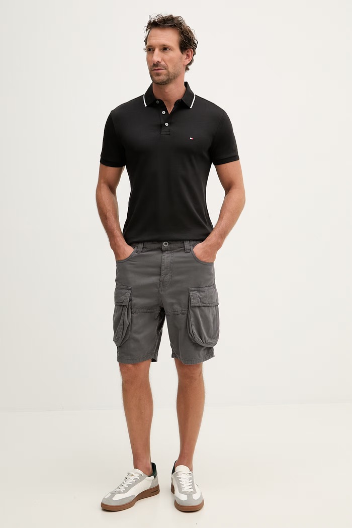 Alpha Industries Canvas Cargo Short σορτς cargo βαμβακερά Ανδρικά 156264 γκρί SS26