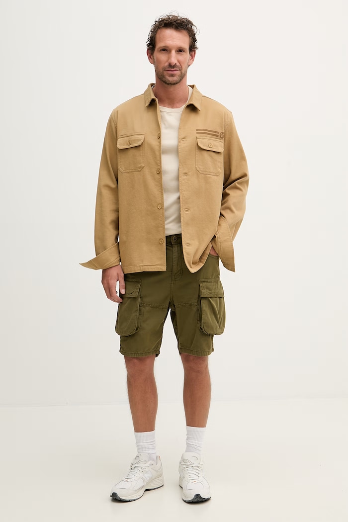 Alpha Industries pantaloni scurți cargo pentru bărbați, din bumbac Canvas Cargo Short 156264 verde SS26