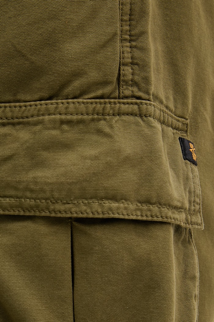Alpha Industries pantaloni scurți cargo pentru bărbați, din bumbac Canvas Cargo Short verde 156264