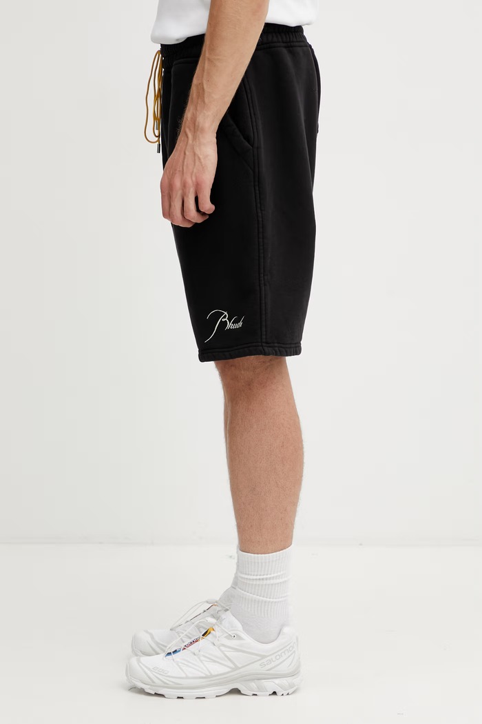 RHUDE Classique pantaloncini in cotone da uomo RHSS26SH03012 nero SS26