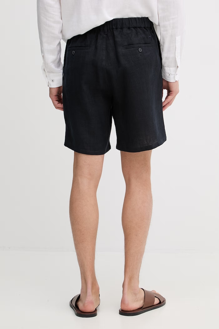 Îmbrăcăminte Trussardi pantaloni scurți chinos pentru bărbați, din in P025M000117N bleumarin