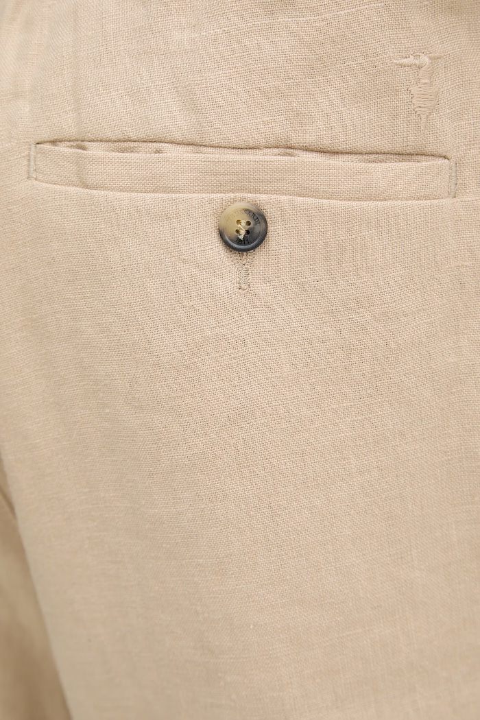Trussardi pantaloni scurți chinos pentru bărbați, din in bej P025M000117N