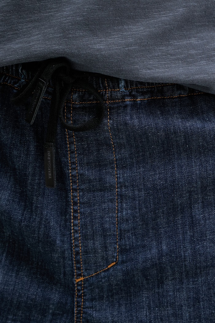 Trussardi pantaloni scurți pentru bărbați, din denim bleumarin P414M000141N