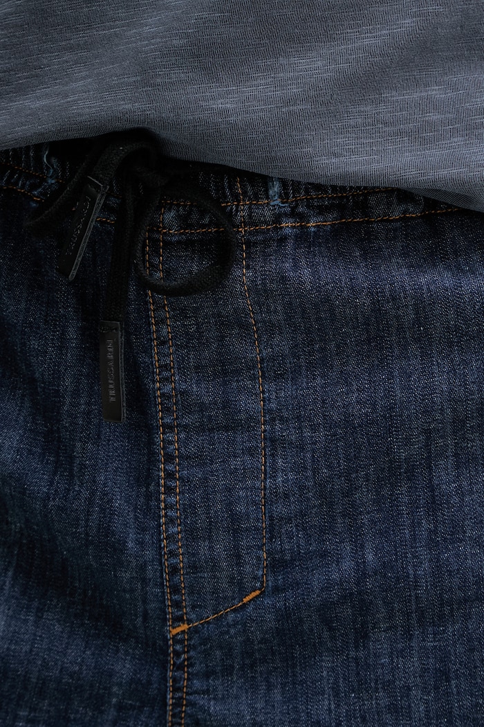 Trussardi pantaloni scurți pentru bărbați, din denim bleumarin P414M000141N