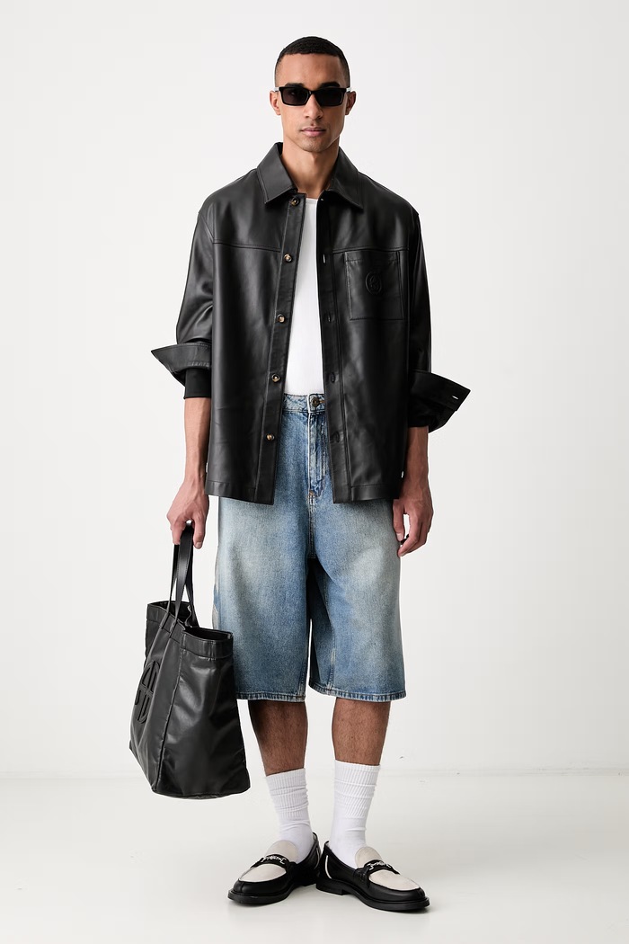 adidas Originals szorty męskie jeansowe KE0133 niebieski SS26
