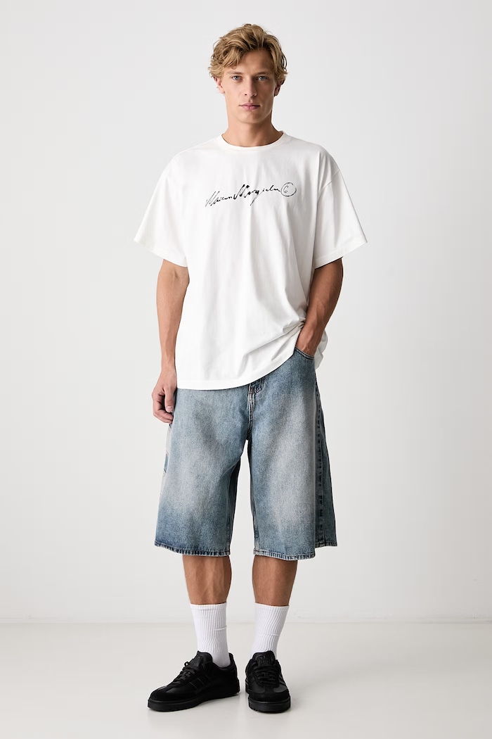 adidas Originals Szorty męskie jeansowe KE0133 niebieski SS26