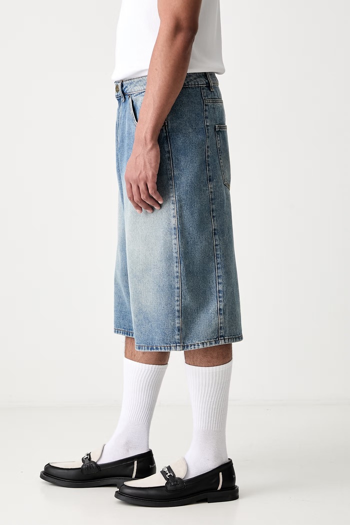 adidas Originals szorty męskie jeansowe niebieski KE0133