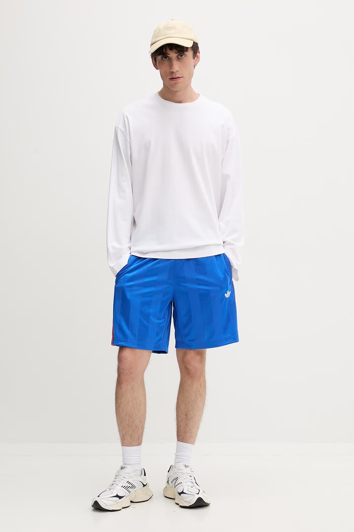 adidas Originals pantaloni scurți de trening pentru bărbați KE3590 albastru SS26