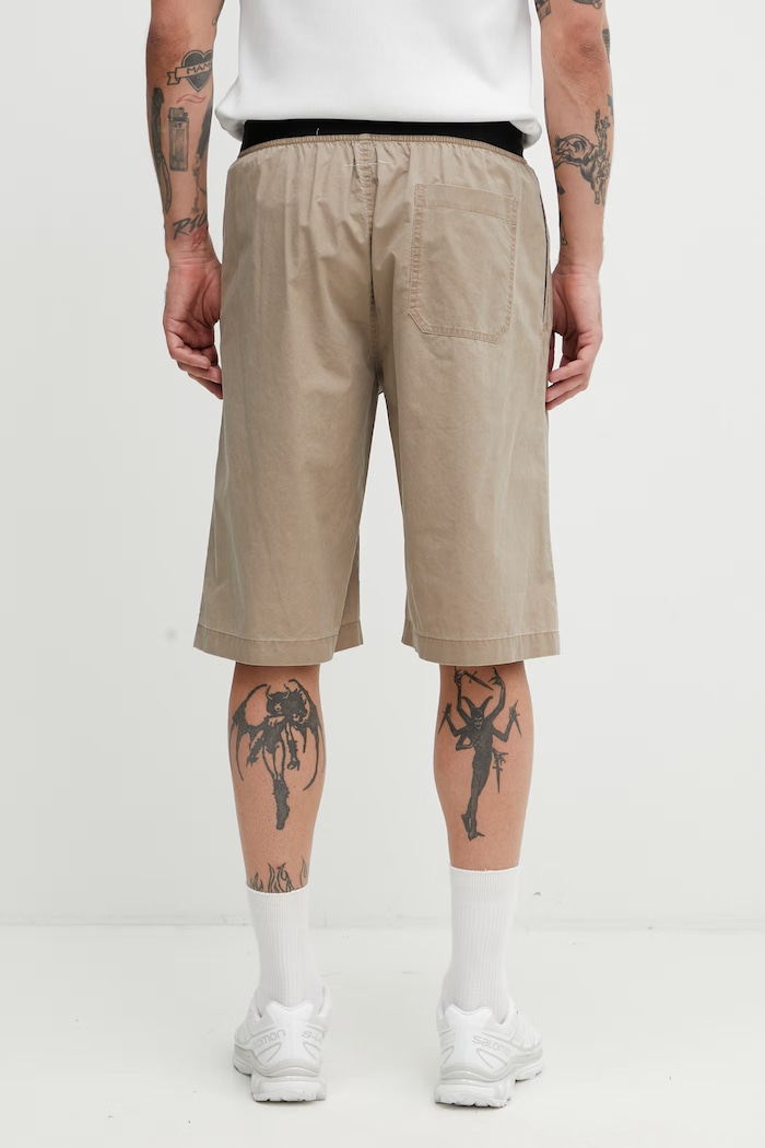 Одежда MM6 Maison Margiela бермуды из хлопка для мужчин SH0MU0025.M35741.115 бежевый