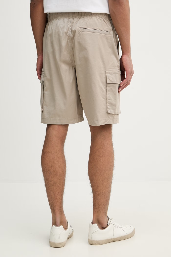 Îmbrăcăminte Calvin Klein Jeans pantaloni scuți cargo pentru bărbați, din bumbac cu elastan LV04RB618G bej
