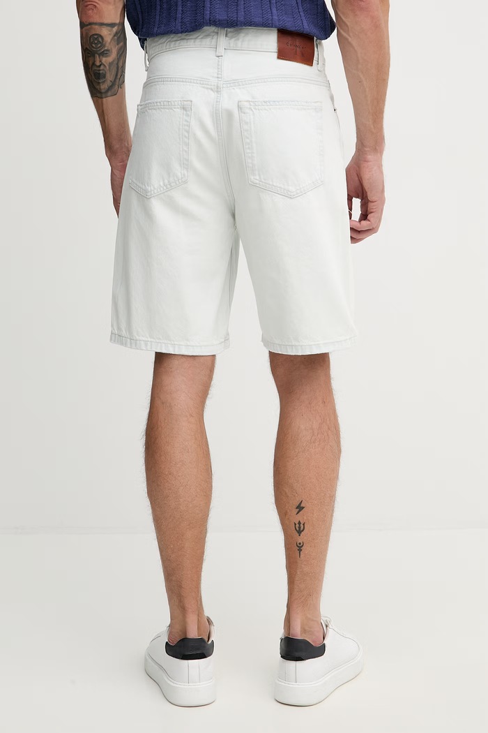 Îmbrăcăminte Calvin Klein Jeans pantaloni scurți bărbați din denim LV04RF731G albastru