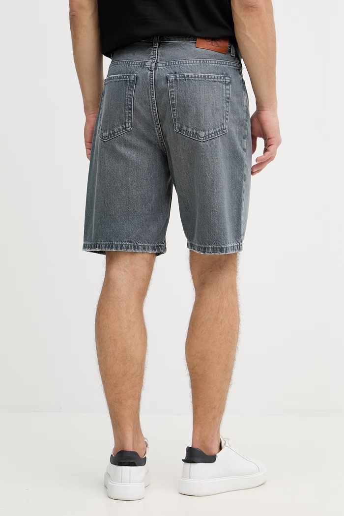 Odzież Calvin Klein Jeans szorty męskie bawełniane LV04RF732G niebieski