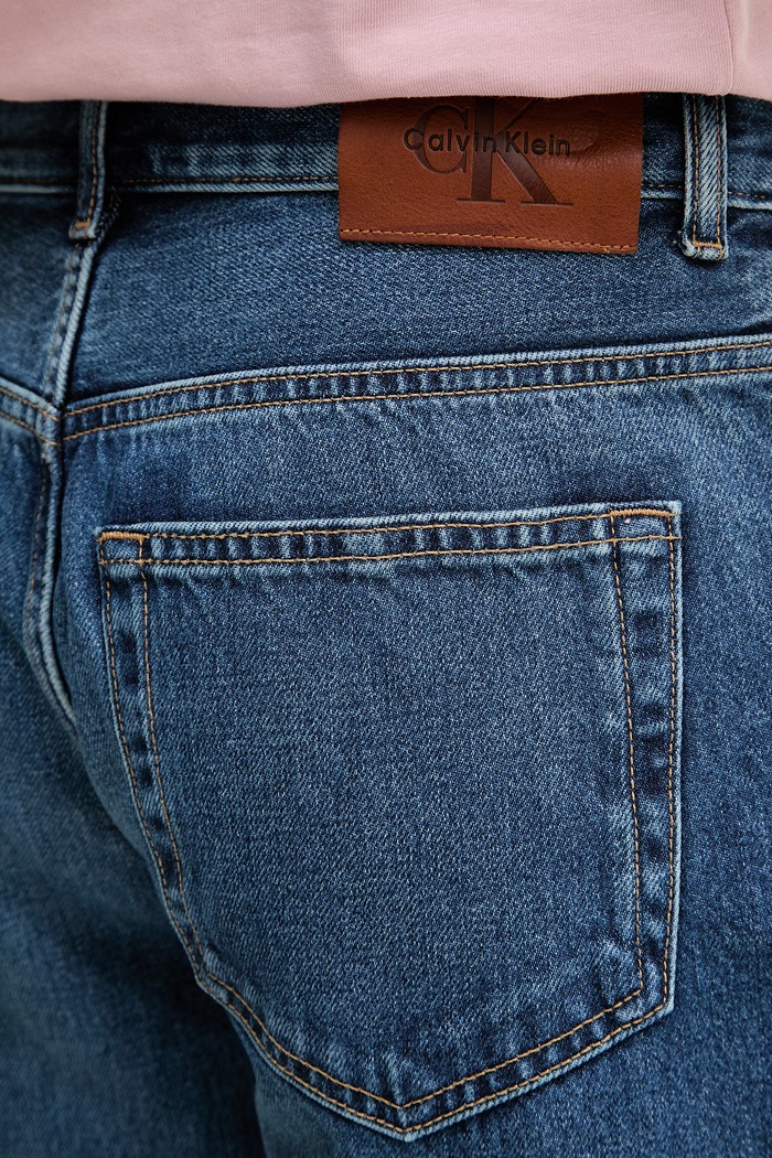 Calvin Klein Jeans šortky pánske rifľové modrá LV04RF793G