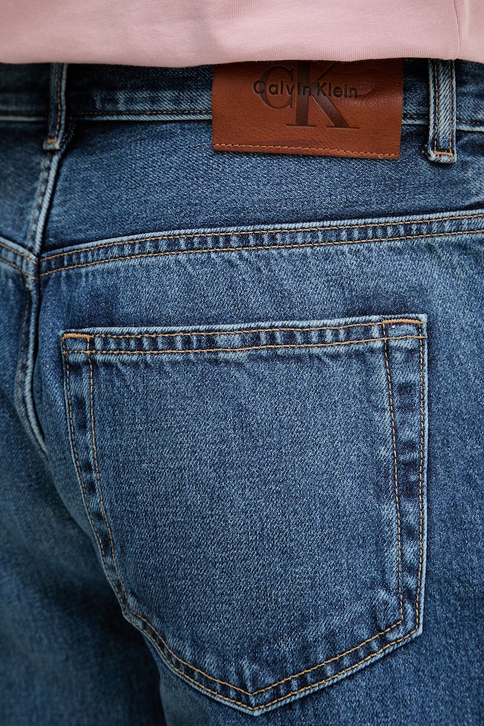 Calvin Klein Jeans šortky pánske rifľové modrá LV04RF793G