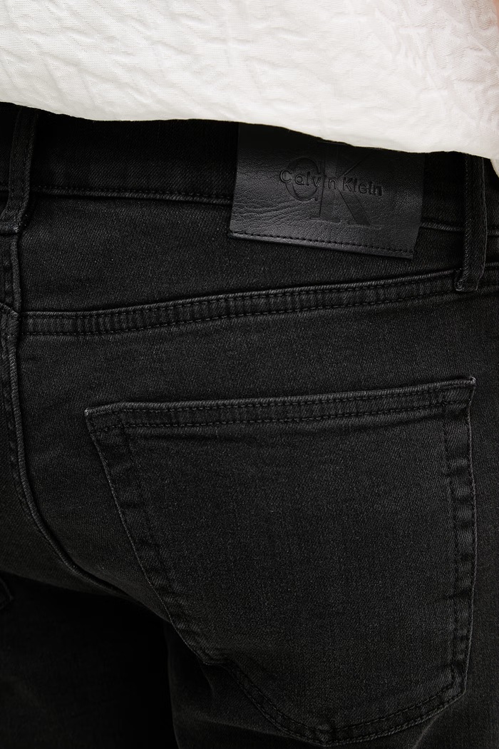 Calvin Klein Jeans šortky pánske rifľové čierna LV04RF921G