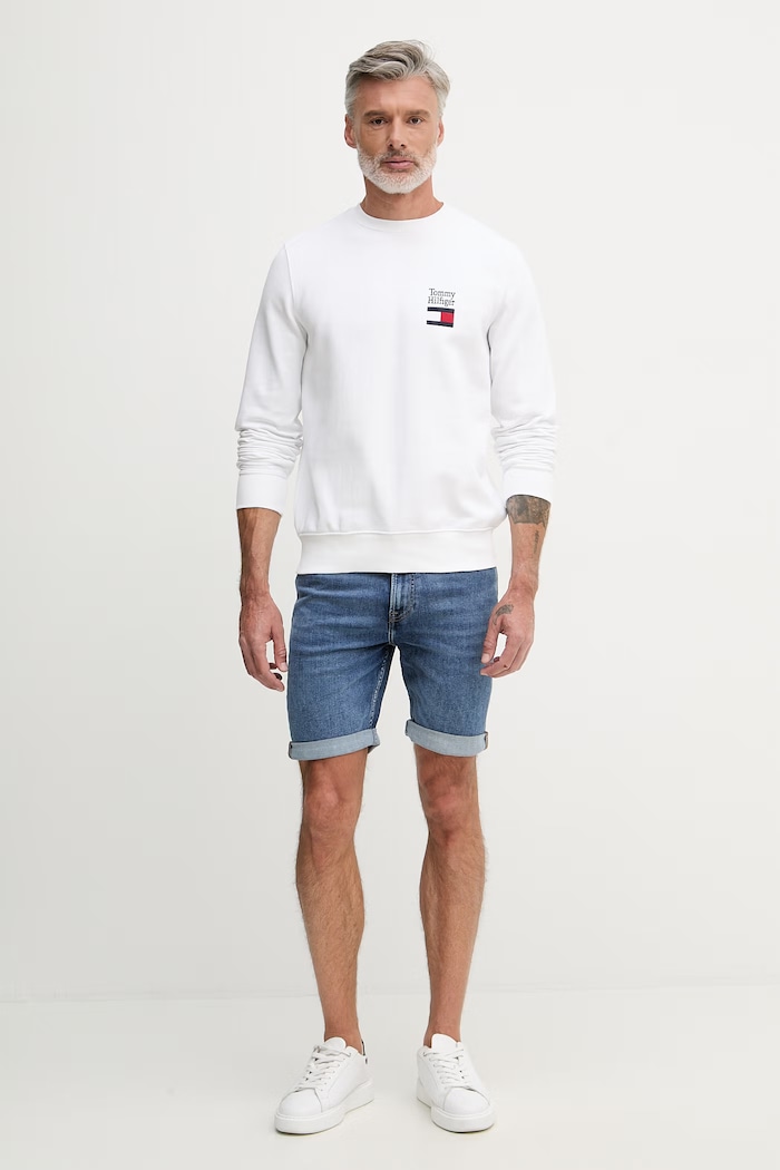 Calvin Klein Jeans šortky pánske rifľové LV04RF922G modrá SS26