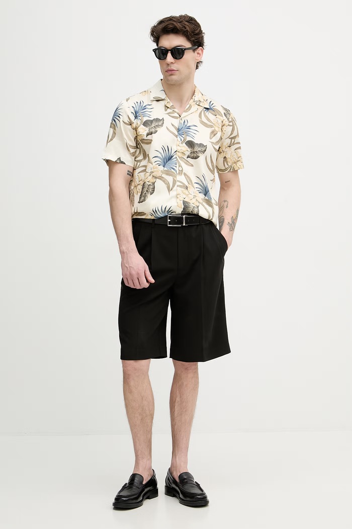 Lindbergh elegantní šortky pánské 30.501111A černá SS26