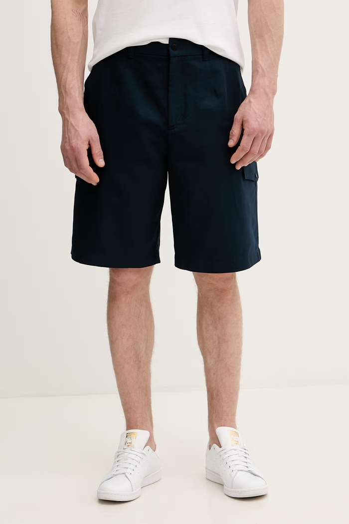 Fusalp pantaloni scuți cargo pentru bărbați, din bumbac SUAUNO COTON bleumarin H2504