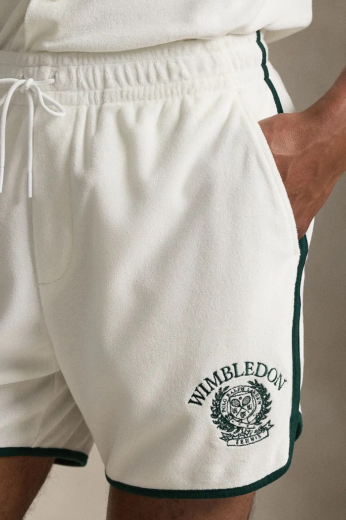 Polo Ralph Lauren szorty męskie bawełniane biały 710B16062