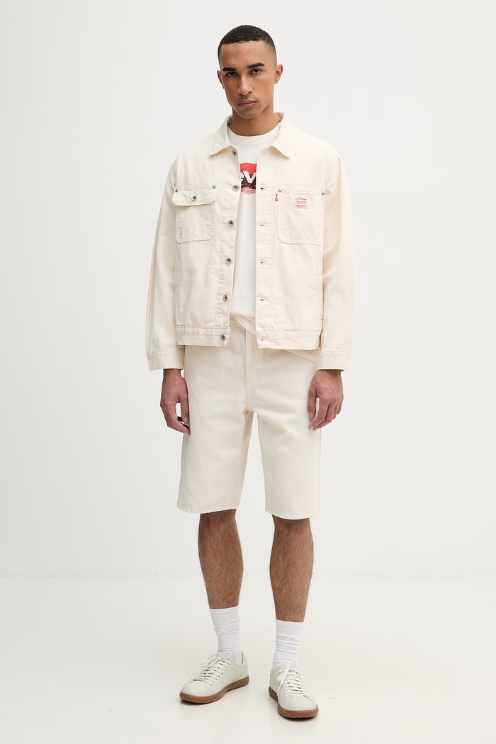 Levi's szorty męskie jeansowe 469 LOOSE 39434.0168 beżowy SS26