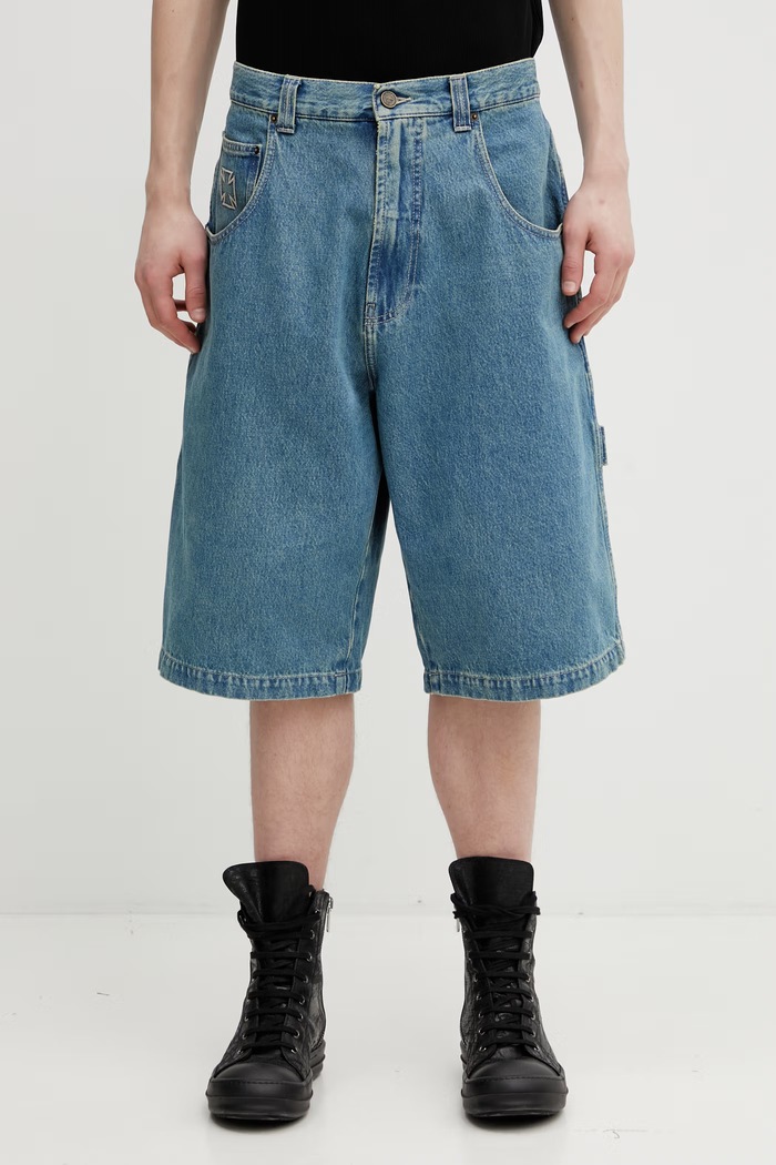Ρούχα Τζιν σορτς VETEMENTS Biker Cross ME76DP094N1 μπλε