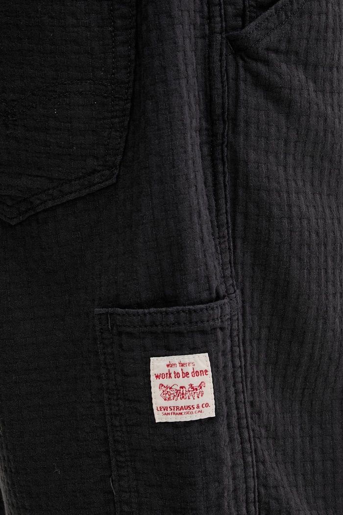 Levi's Σορτς ανδρικά βαμβακερά PULL-ON WORK x WORKWEAR 005A0 μαύρο