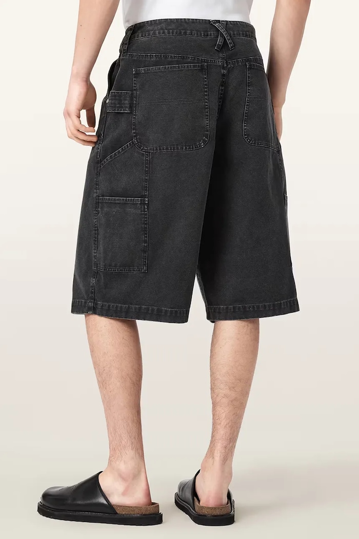 AllSaints шорты cargo для мужчин из хлопка JACKSON M024TE чёрный SS26