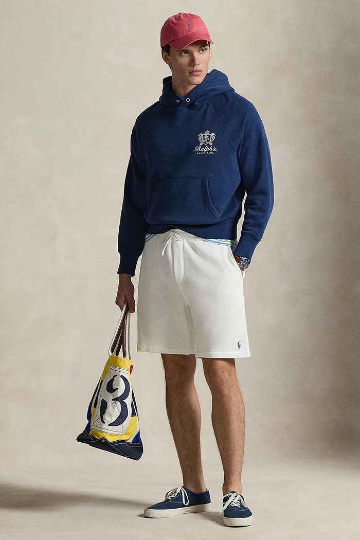 Îmbrăcăminte Polo Ralph Lauren pantaloni scurți pentru bărbați, din bumbac 710A12486 alb