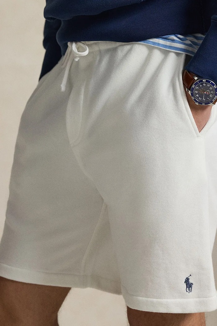 Polo Ralph Lauren pantaloni scurți pentru bărbați, din bumbac alb 710A12486