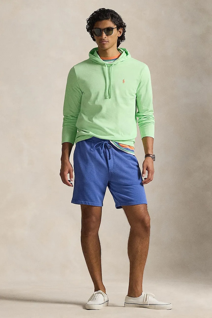 Îmbrăcăminte Polo Ralph Lauren pantaloni scurți pentru bărbați, din bumbac 710A12486 albastru