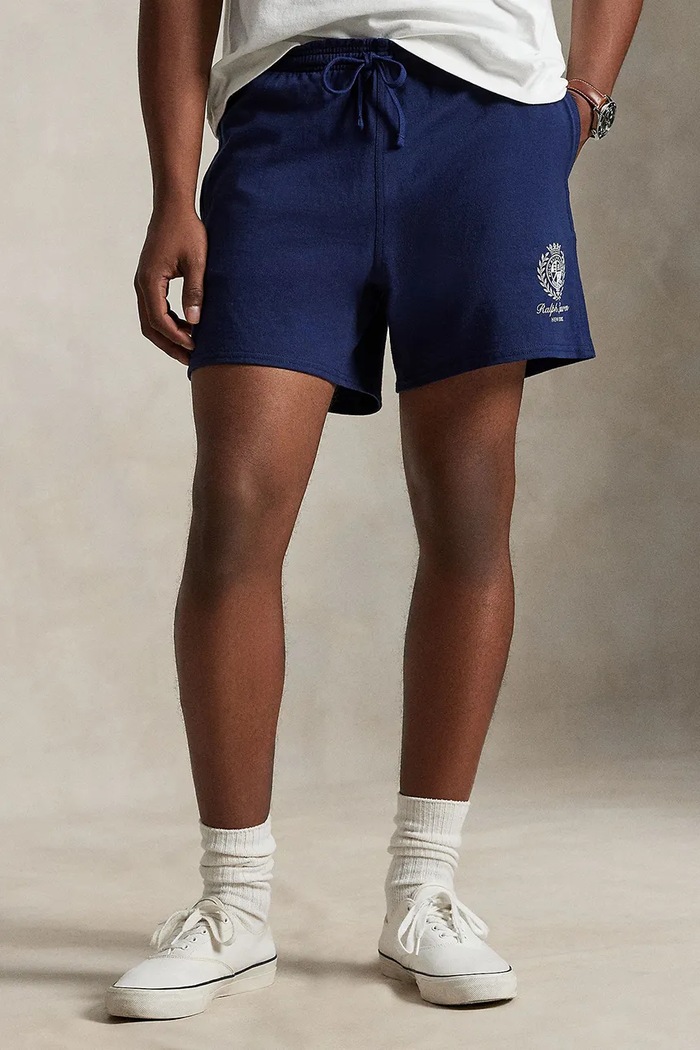 Памучен къс панталон Polo Ralph Lauren памук тъмносин 710A13263