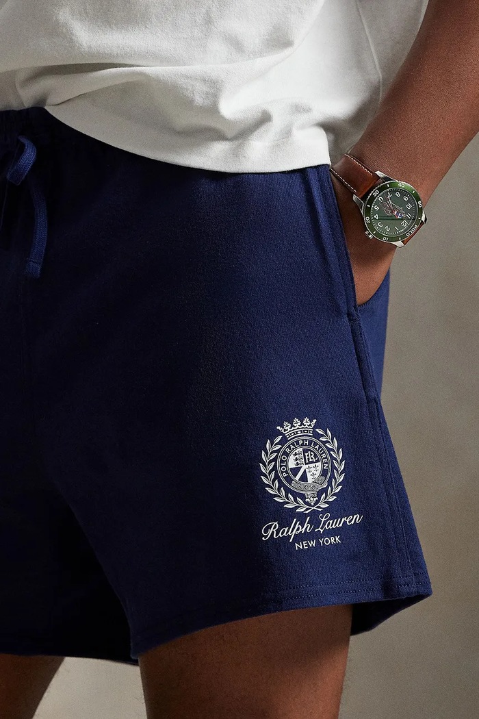 Памучен къс панталон Polo Ralph Lauren тъмносин 710A13263