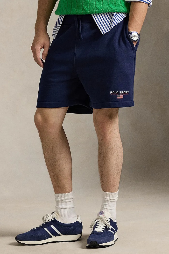 Šortky Polo Ralph Lauren látka tmavomodrá 710B14763