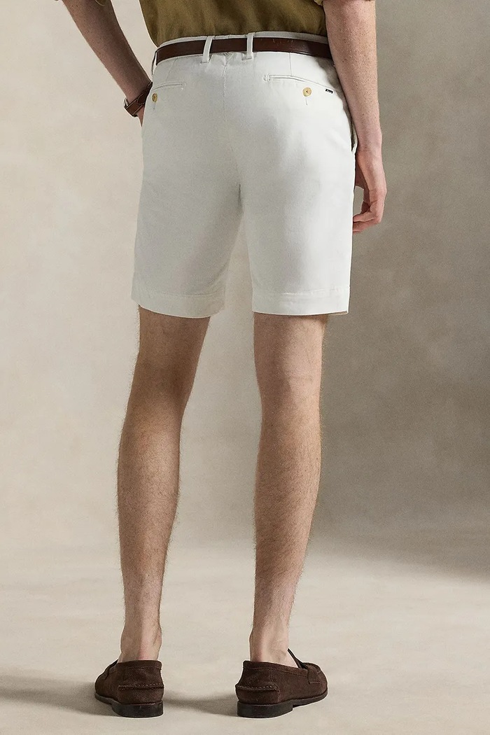 Polo Ralph Lauren Chino kratke hlače moške bombažne 710P08194 bela SS26