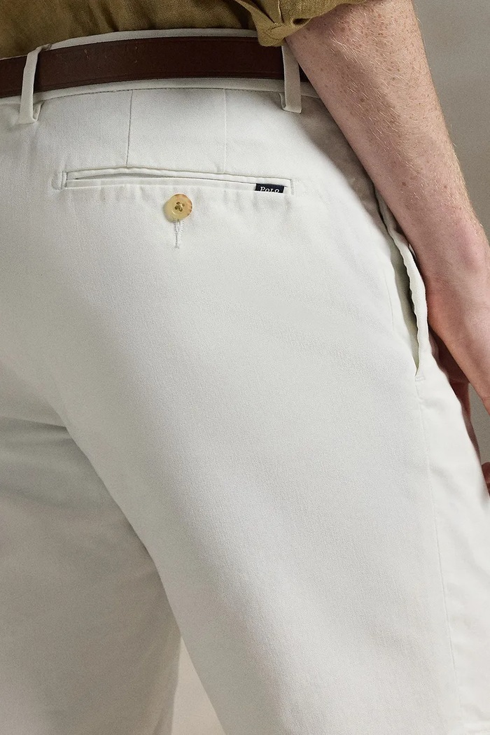 Polo Ralph Lauren Chino kratke hlače moške bombažne bela 710P08194