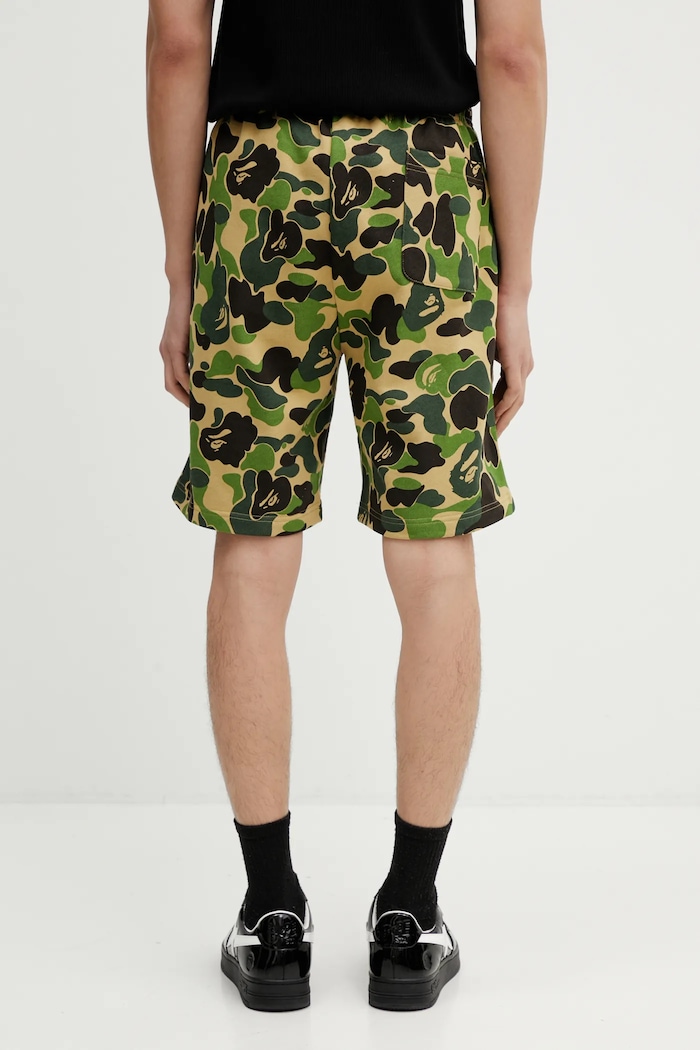 Odzież A Bathing Ape szorty bawełniane ABC Camo Shark 001SPL301010M zielony