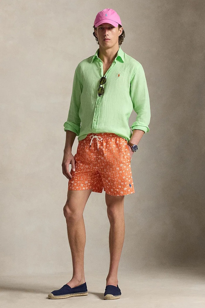 Îmbrăcăminte Polo Ralph Lauren pantaloni scurți bărbați 710963828 portocaliu